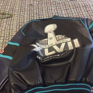 Two leather Super Bowl jackets, never worn...